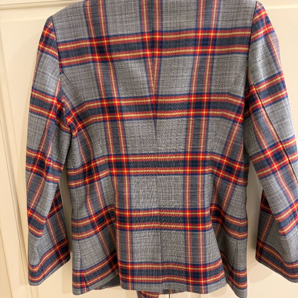 Smythe Plaid Double Breasted Blazer (8) & Karen Millen red top - Picture 3 of 13